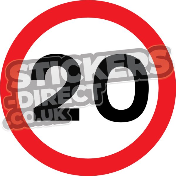 20 MPH Sign